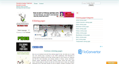Desktop Screenshot of cartoon-coloring-page.com